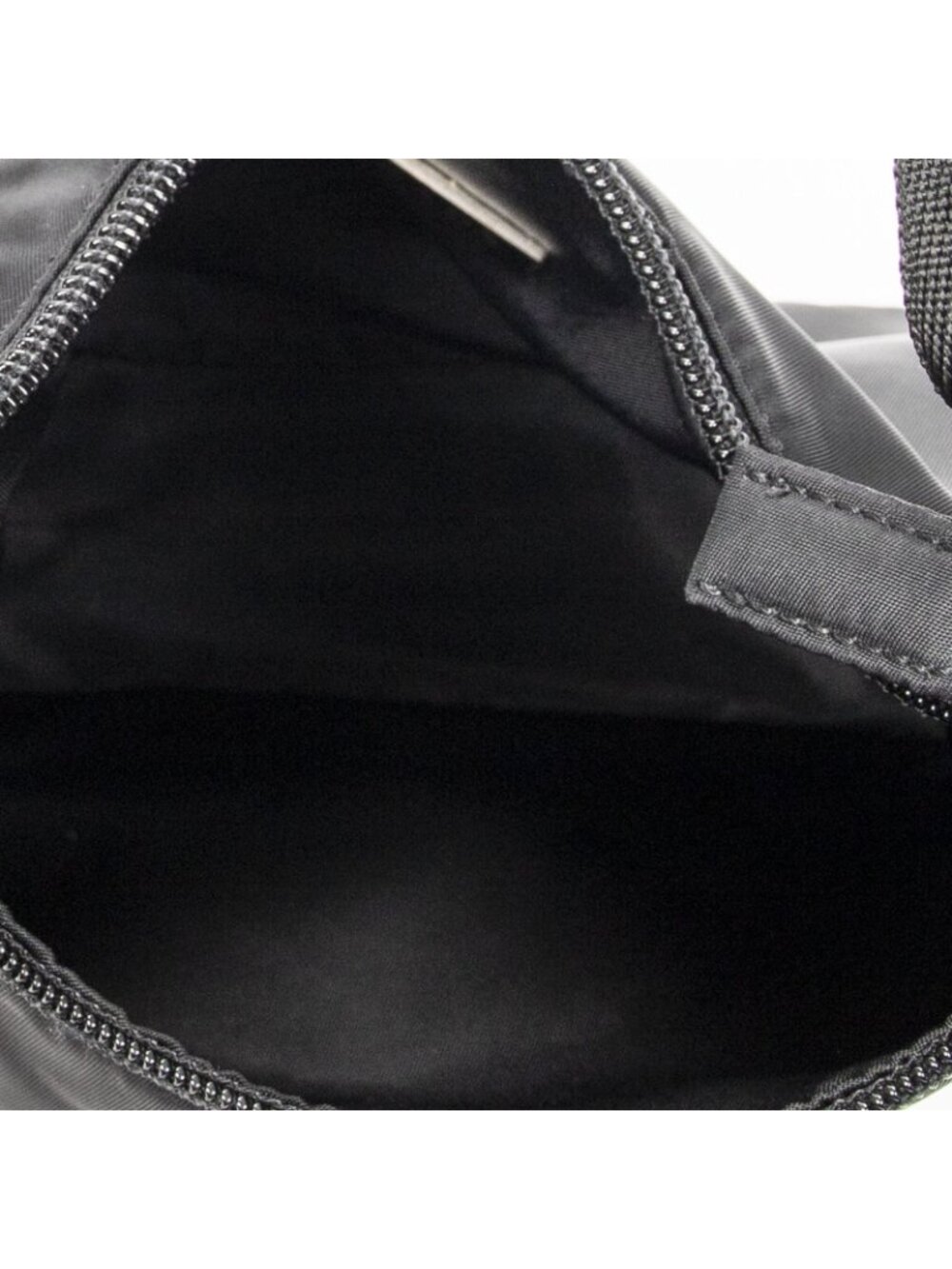 Prada Vintage Mini Zip Hobo Black Nylon Canvas - Picture 9 of 10